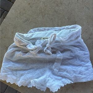 White miami Women's Lace Shorts